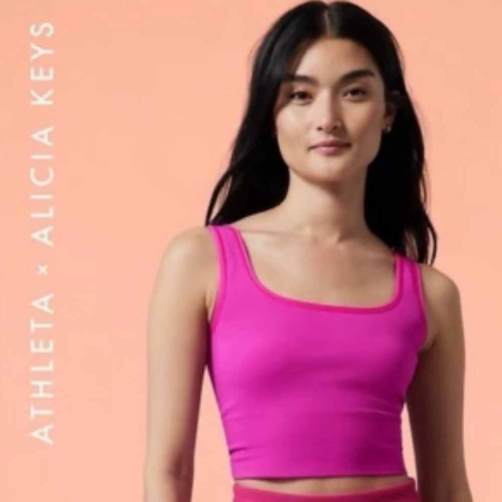 Athleta Top - Alicia Keys collab Aurora Scoop Ribbed Crop Top